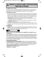 Preview for 6 page of Panasonic NN-SD372S Operating Instructions Manual