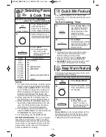 Preview for 14 page of Panasonic NN-SD372S Operating Instructions Manual