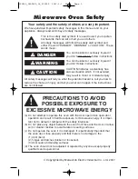 Preview for 3 page of Panasonic NN-SD377 Operating Instructions Manual