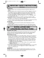 Preview for 6 page of Panasonic NN-SD377 Operating Instructions Manual