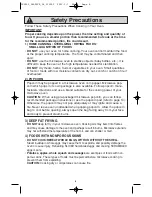 Preview for 8 page of Panasonic NN-SD377 Operating Instructions Manual