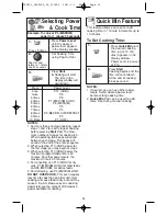 Preview for 15 page of Panasonic NN-SD377 Operating Instructions Manual