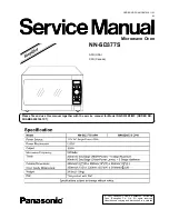 Preview for 1 page of Panasonic NN-SD377S Service Manual