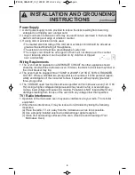 Preview for 8 page of Panasonic NN-SD382S Operating Instructions Manual