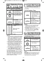 Preview for 16 page of Panasonic NN-SD382S Operating Instructions Manual