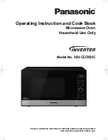 Preview for 1 page of Panasonic NN-SD38HS Operating Instruction And Cook Book