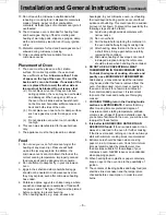 Preview for 8 page of Panasonic NN-SD38HS Operating Instruction And Cook Book