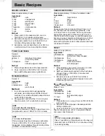 Preview for 31 page of Panasonic NN-SD38HS Operating Instruction And Cook Book