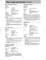 Preview for 46 page of Panasonic NN-SD38HS Operating Instruction And Cook Book