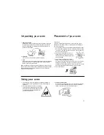 Preview for 5 page of Panasonic NN-SD446 Operation And Cooking Manual