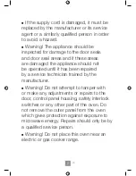 Preview for 4 page of Panasonic NN-SD452W Operating Instructions Manual