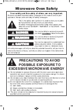 Preview for 2 page of Panasonic NN-SD654B Owner'S Manual