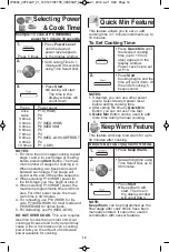 Preview for 14 page of Panasonic NN-SD654B Owner'S Manual