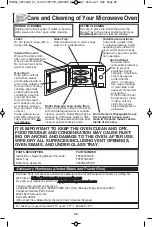 Preview for 28 page of Panasonic NN-SD654B Owner'S Manual