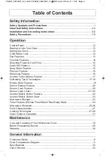 Preview for 2 page of Panasonic NN-SD664 Operating Instructions Manual