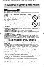 Preview for 6 page of Panasonic NN-SD664 Operating Instructions Manual