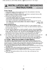 Preview for 8 page of Panasonic NN-SD664 Operating Instructions Manual