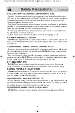 Preview for 10 page of Panasonic NN-SD664 Operating Instructions Manual