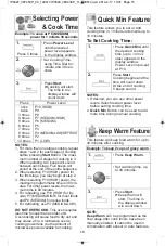 Preview for 17 page of Panasonic NN-SD664 Operating Instructions Manual