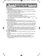 Preview for 8 page of Panasonic NN-SD664B Operating Instructions Manual