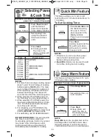 Preview for 17 page of Panasonic NN-SD664B Operating Instructions Manual