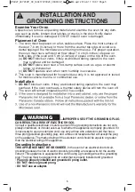 Preview for 2 page of Panasonic NN-SD664W Operating Instructions