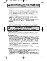 Preview for 6 page of Panasonic NN-SD670S Operating Instructions Manual