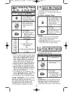 Preview for 16 page of Panasonic NN-SD670S Operating Instructions Manual