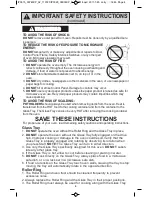 Preview for 6 page of Panasonic nn-sd671s Operating Instructions Manual