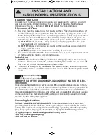 Предварительный просмотр 7 страницы Panasonic nn-sd671s Operating Instructions Manual