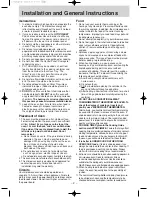 Preview for 3 page of Panasonic NN-SD686S Operation Manual