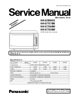 Panasonic NN-SD686S Service Manual preview