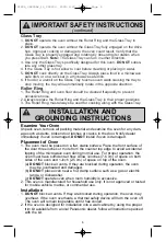 Предварительный просмотр 5 страницы Panasonic NN-SD688 Operating Instructions Manual