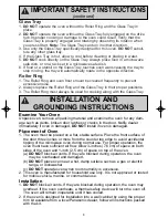 Preview for 5 page of Panasonic NN-SD688S Operating Instructions Manual