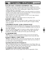 Preview for 8 page of Panasonic NN-SD688S Operating Instructions Manual