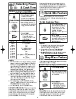 Preview for 13 page of Panasonic NN-SD688S Operating Instructions Manual