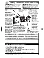 Preview for 55 page of Panasonic NN-SD688S Operating Instructions Manual