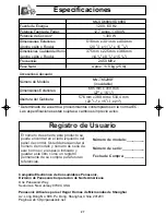 Preview for 59 page of Panasonic NN-SD688S Operating Instructions Manual