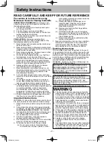 Preview for 4 page of Panasonic NN-SD691S Operation And Cooking Manual