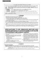 Preview for 2 page of Panasonic NN-SD698S Service Manual