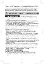 Preview for 4 page of Panasonic NN-SD755 Operating Instructions Manual