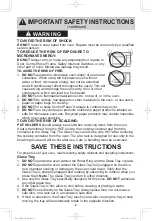 Предварительный просмотр 6 страницы Panasonic NN-SD755 Operating Instructions Manual