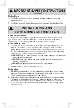 Предварительный просмотр 7 страницы Panasonic NN-SD755 Operating Instructions Manual