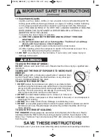 Preview for 4 page of Panasonic NN-SD762S Operating Instructions Manual