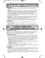 Preview for 5 page of Panasonic NN-SD762S Operating Instructions Manual