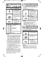 Preview for 13 page of Panasonic NN-SD762S Operating Instructions Manual