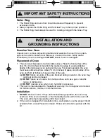 Preview for 7 page of Panasonic NN-SD763 Operating Instructions Manual