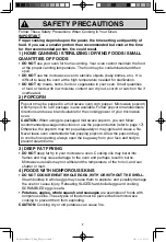 Preview for 9 page of Panasonic NN-SD763S Operating Instructions Manual