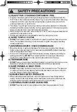 Preview for 10 page of Panasonic NN-SD763S Operating Instructions Manual