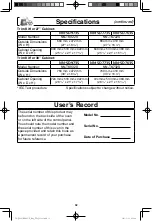 Preview for 34 page of Panasonic NN-SD763S Operating Instructions Manual